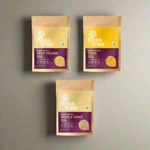Essential Dal Combo ( Urad Dal, Toor Dal, Moong Dal) - 12lb