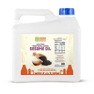 Virgin Chekku Sesame Oil - Madras Pantry Co - 5L