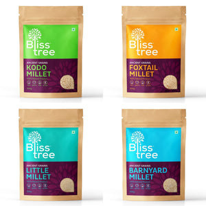 Unpolished Millets Combo (Kodo, Foxtail, Little, Barnyard) - 8lbs